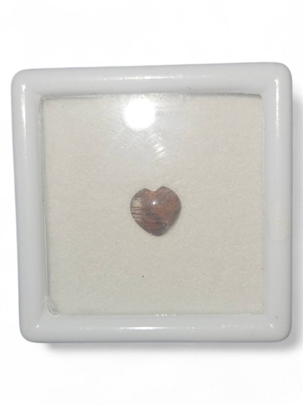 Coffee Obsidian Heart Cabochon